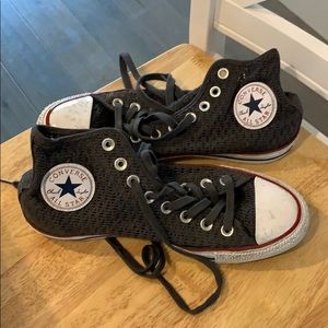 Dark Grey Knit Converse